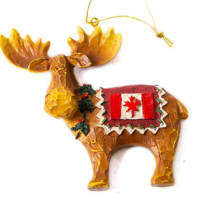 Christmas Tradition Ornament Canada Flag Moose - Bear Country Kitchen