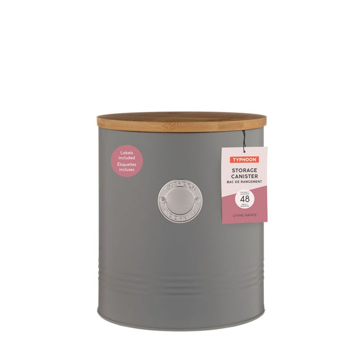 Typhoon Living Canister 3L Grey - Bear Country Kitchen