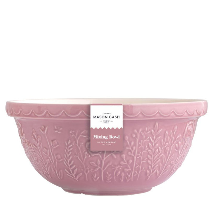 Mason Cash Mixing Bowl 29CM Meadow Pink 4L - Bear Country Kitchen