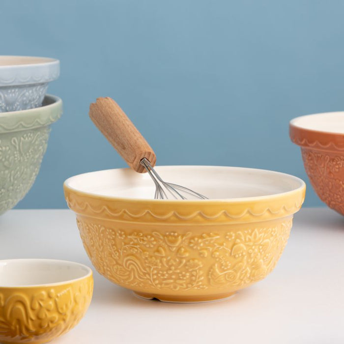 Mason Cash Mixing Bowl 21CM/8.25" Home to Roost Yellow 1.1L - Bear Country Kitchen