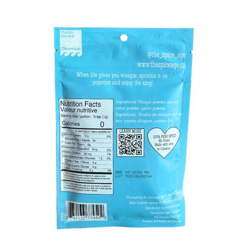 The Spice Age Popcorn Seasoning Salt & Vinegar - Bear Country Kitchen