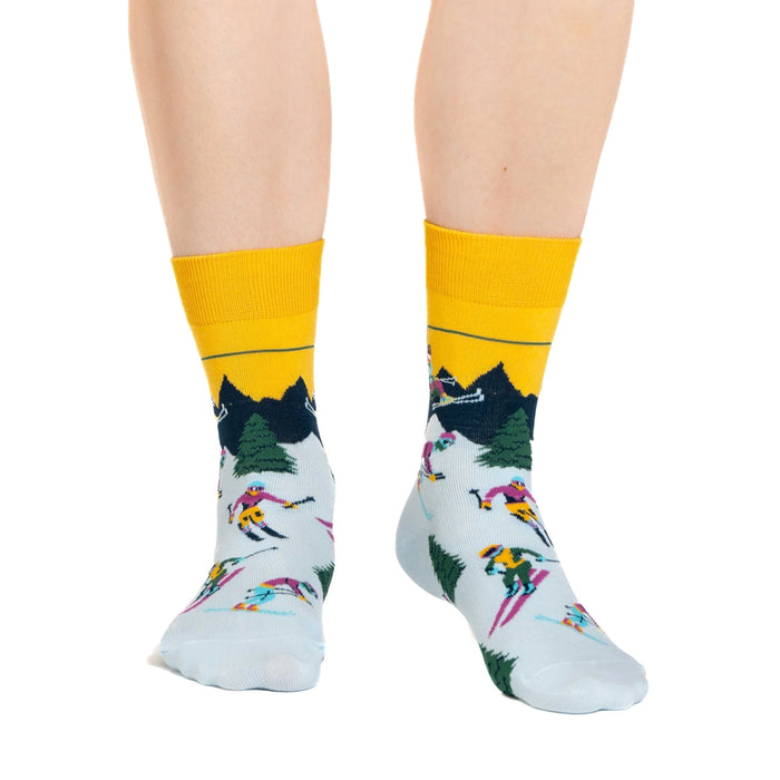 Good Luck Sock Crew Women Skiing
