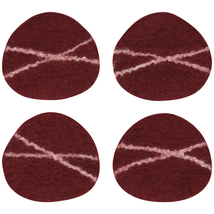 Danica Heirloom Striato Felted Wool Coasters - Bear Country Kitchen