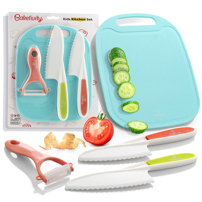 Baketivity 4 Piece Kids Safe Knife Set - Bear Country Kitchen