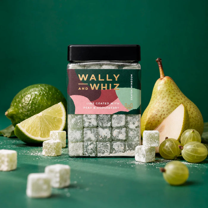 Wally & Whiz Lime Winegum with Pear & Gooseberry Dust Large 140g - Bear Country Kitchen