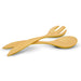 Brilliant Bamboo Maple Salad Servers - Bear Country Kitchen
