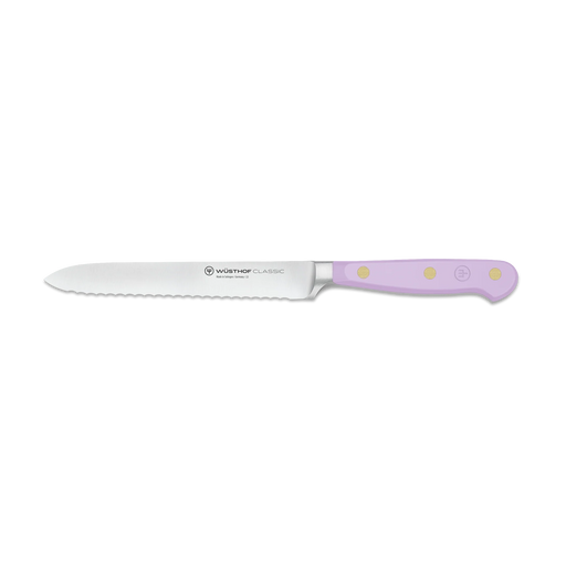 Wusthof Classic Serrated Utility Knife Purple Yam - Bear Country Kitchen