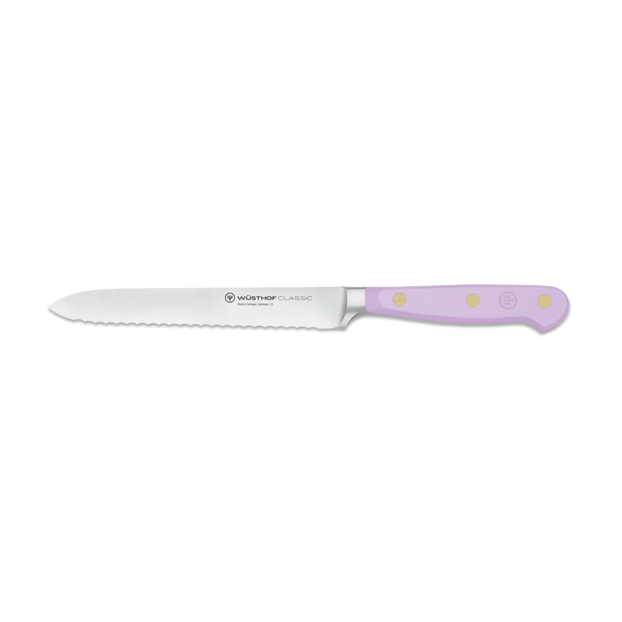 Wusthof Classic Serrated Utility Knife Purple Yam - Bear Country Kitchen