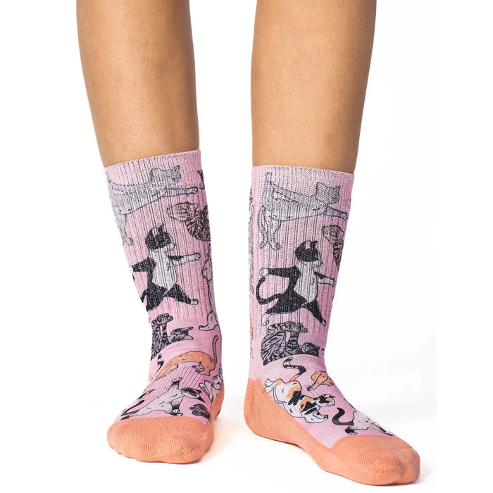 Good Luck Sock Active Fit Women Yoga Cats