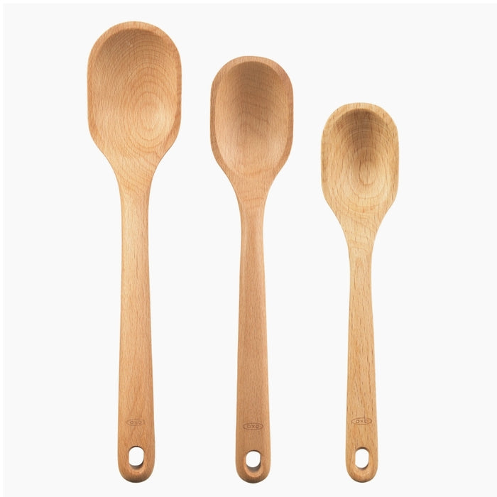 OXO Good Grips Set Of 3 Wooden Spoons - Bear Country Kitchen