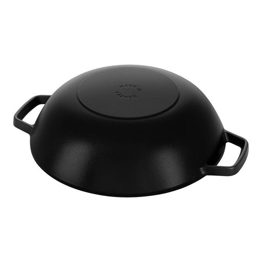 Staub 12" Wok With Lid Black - Bear Country Kitchen