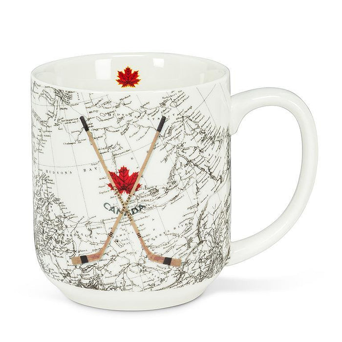 Abbott Mug Hockey Sticks & Map - Bear Country Kitchen