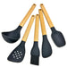 Danesco Mini Silicone Utensil Set Of 5 Charcoal - Bear Country Kitchen