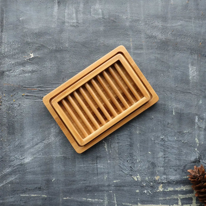 Plantish Dual-Layer Bamboo Soap Dish