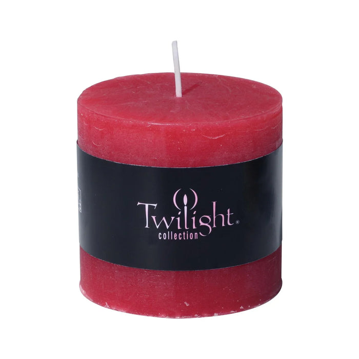 Twilight Scented Rustic Pillar Cranberry 3 x 3" - Bear Country Kitchen