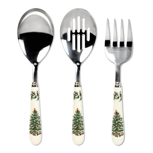 Spode Christmas Tree 3 Piece Serving Cutlery Set - Bear Country Kitchen