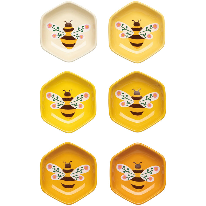 Danica Now Design Shaped Pinch Bowls Set Of 6 Bee Garden - Bear Country Kitchen