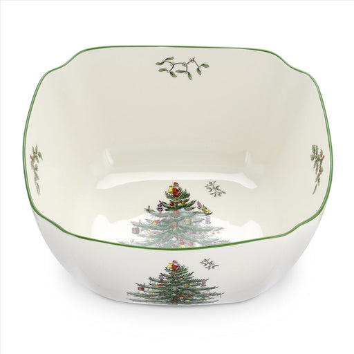 Spode Christmas Tree Christmas Tree Large Square Bowl - Bear Country Kitchen