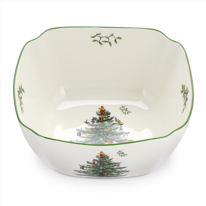 Spode Christmas Tree Christmas Tree Large Square Bowl - Bear Country Kitchen