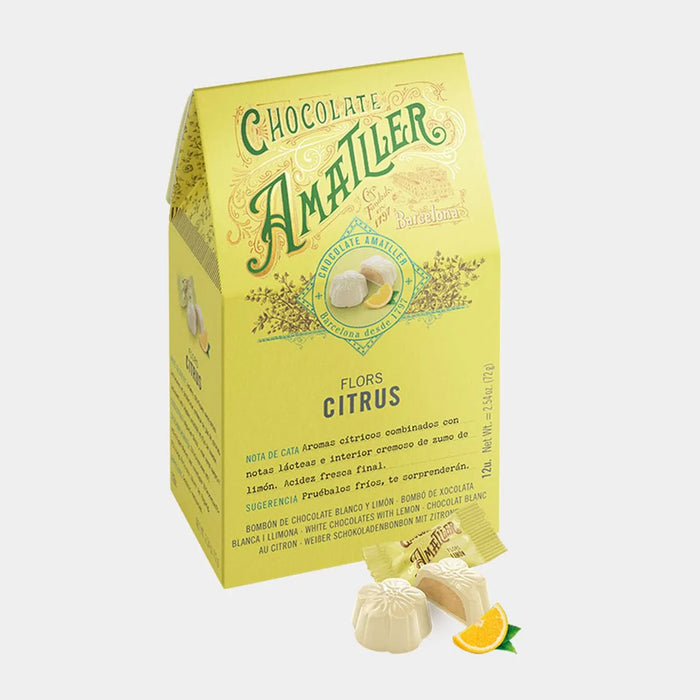 Amatller White Chocolates With Lemon - Bear Country Kitchen