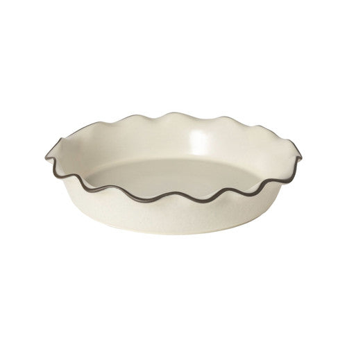 Costa Nova Stacked Organic Pie Dish Salt - Bear Country Kitchen