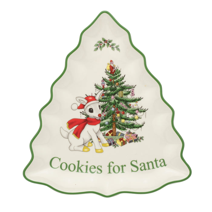 Spode Christmas Tree Rudolph Cookies For Santa Tray - Bear Country Kitchen