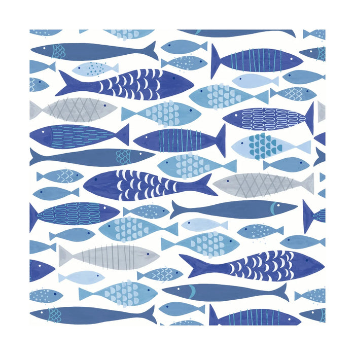Twilight Cocktail Napkin Shoal Of Fish - Bear Country Kitchen