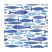 Twilight Cocktail Napkin Shoal Of Fish - Bear Country Kitchen