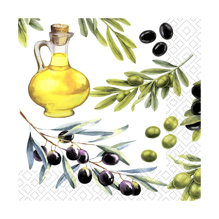 Paper Design Luncheon Napkin Olives - Bear Country Kitchen