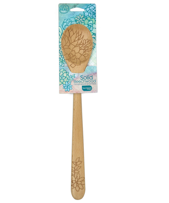 Talisman Sauce Spoon Embossed Succulents - Bear Country Kitchen