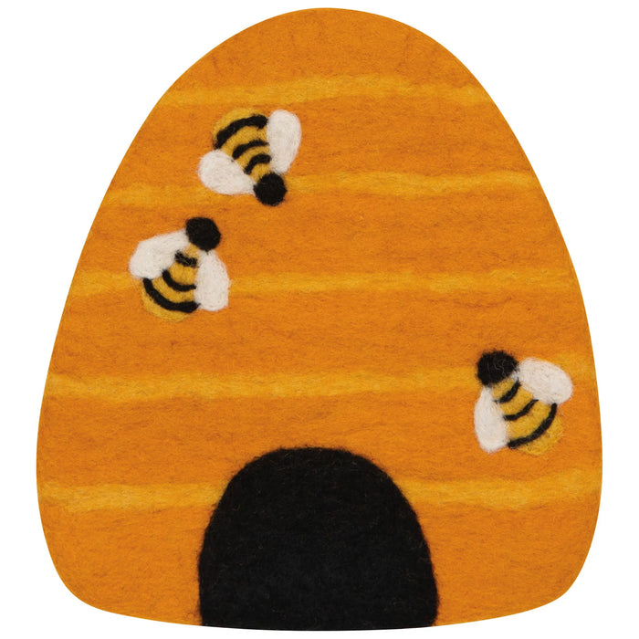 Danica Jubilee Felted Wool Trivet Bumblebee - Bear Country Kitchen