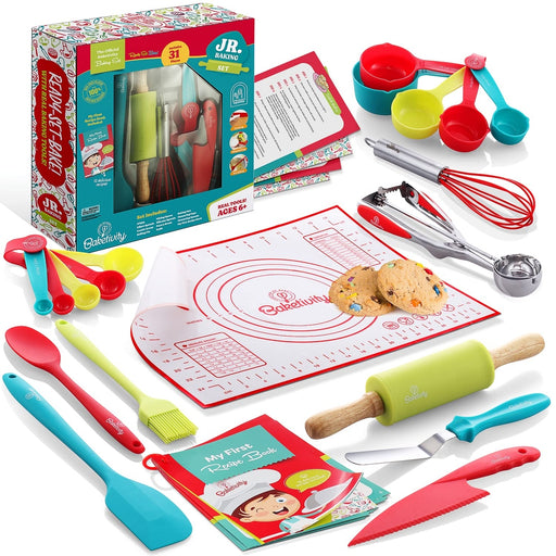 Baketivity 31 Piece Kids Cooking and Baking Set - Bear Country Kitchen