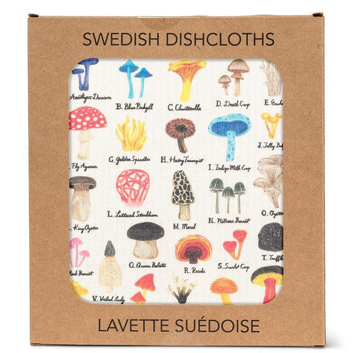 Abbott Swedish Dishcloth Mushroom Alphabet - Bear Country Kitchen