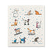 Abbott Swedish Dishcloths Winter Cats - Bear Country Kitchen