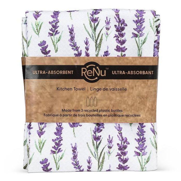 Abbott Double Sided Kitchen Towel Lavender - Bear Country Kitchen
