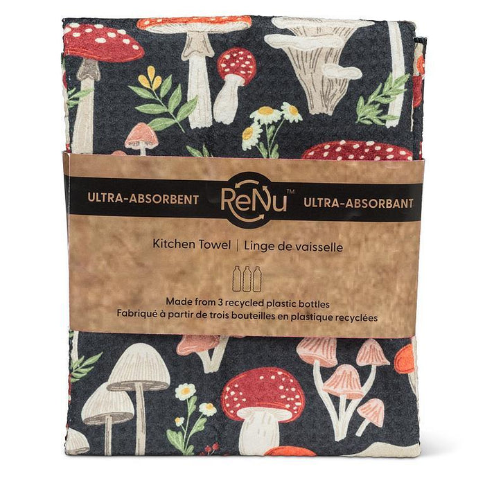 Abbott Double Sided Kitchen Towel Mushrooms - Bear Country Kitchen