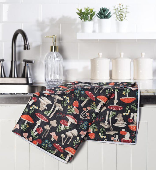 Abbott Double Sided Kitchen Towel Mushrooms - Bear Country Kitchen