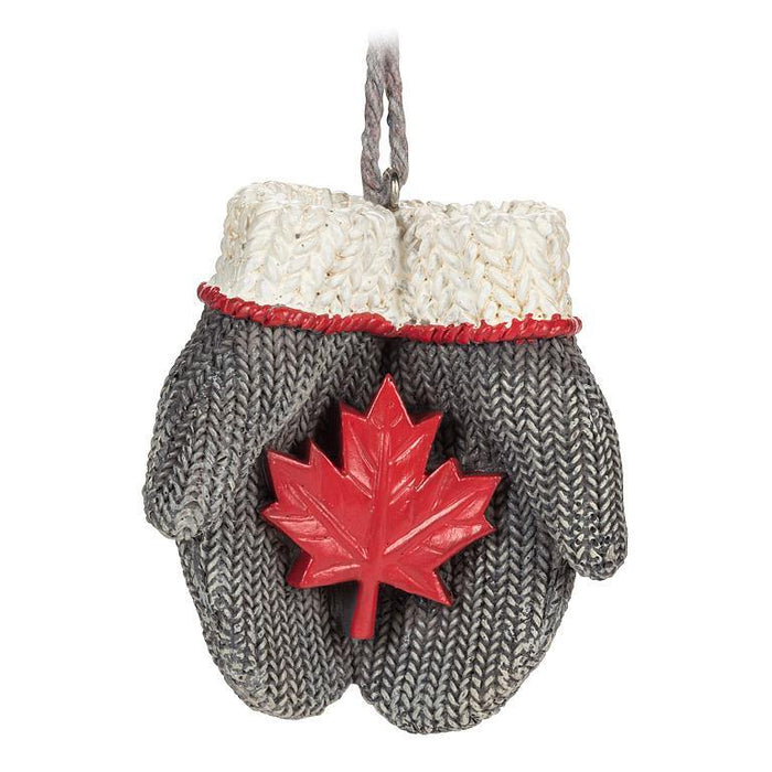 Abbott Ornament Mittens with Maple Leaf
