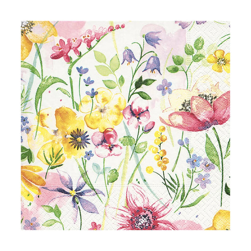 Paper Design Cocktail Napkin Flower Meadow - Bear Country Kitchen