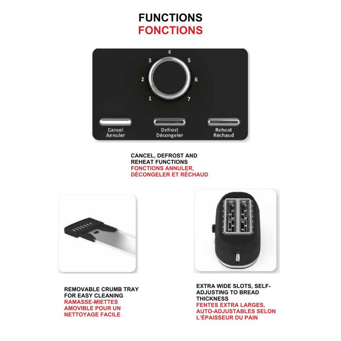 Starfrit 2-Slice Toaster Black