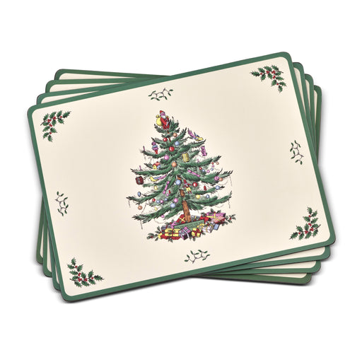 Spode Christmas Tree Polka Dot Placemats S/4 - Bear Country Kitchen