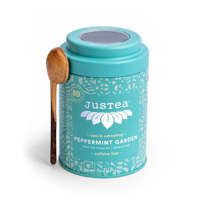 JUSTEA Loose Leaf Tea Tin Peppermint Garden