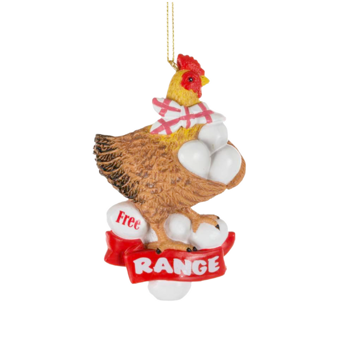 Christmas Tradition Ornament Free Range Chicken