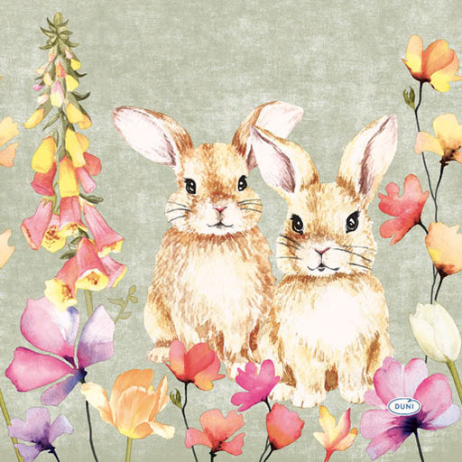 Duni Luncheon Napkin Floral Friends - Bear Country Kitchen