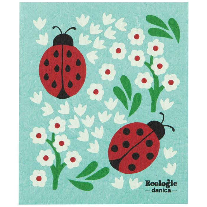 Danica Ecologie Swedish Dish Cloth Ladybugs - Bear Country Kitchen