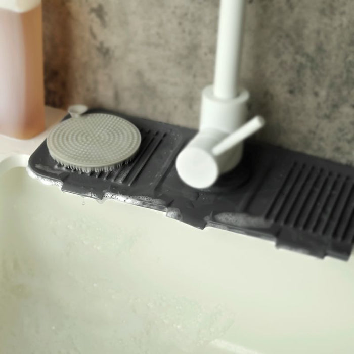Danesco Silicone Faucet Splash Guard Charcoal - Bear Country Kitchen