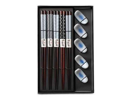 EMF Chopsticks & Rest Set Of 10 - Blue - Bear Country Kitchen