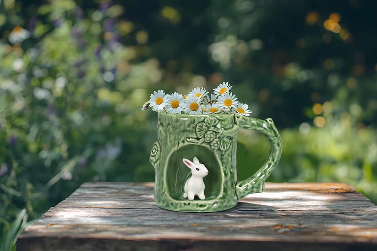 Abbott Tree Look Mug With Bunny