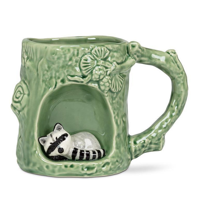 Abbott Tree Look Mug With Raccoon