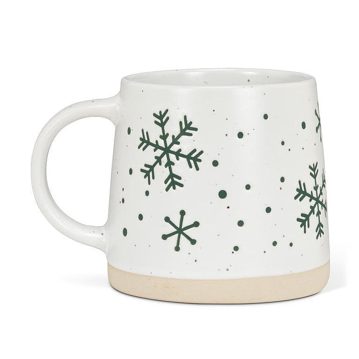 Abbott Wide Base Mug Snowflake - Bear Country Kitchen